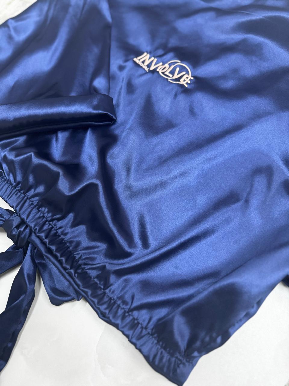 Cropped Cetim Shine Personalizado em Bordado