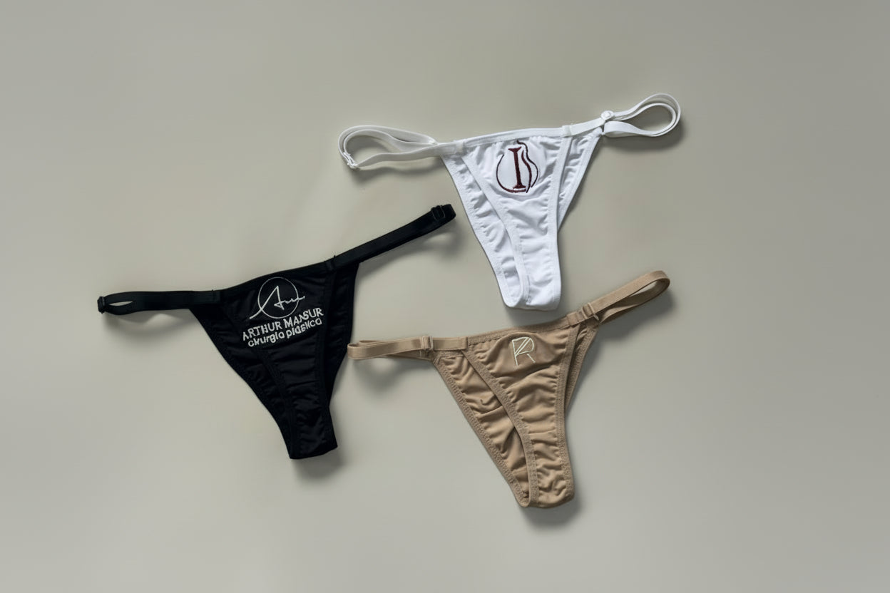 Calcinha Fio Shape Personalizada em Bordado